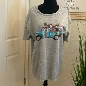 Fall T-Shirt ( cows in a wagon)